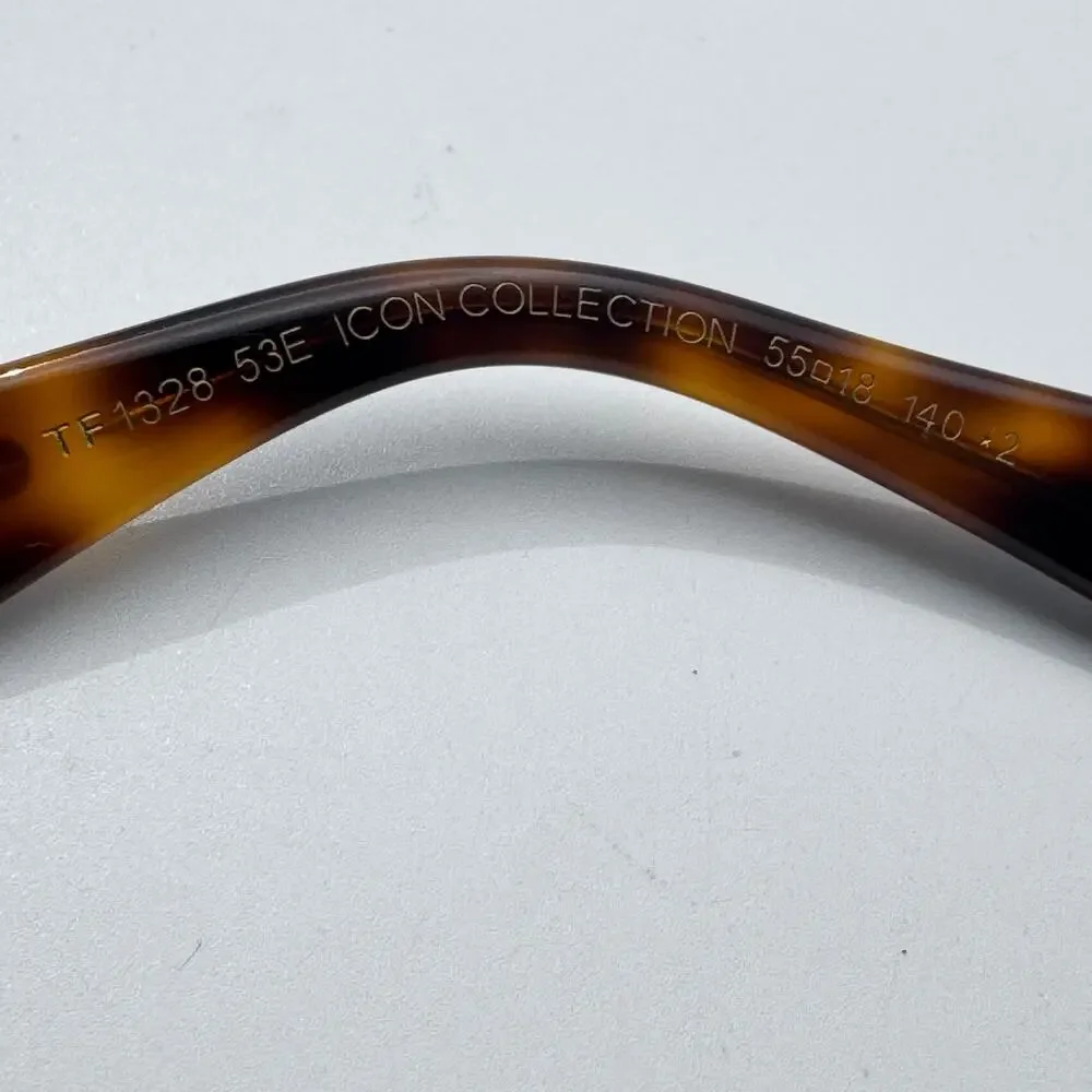 Tom Ford Sunglasses Icon FT1328 53E Havana Oval Frame Brown Lens 55-18-140 New